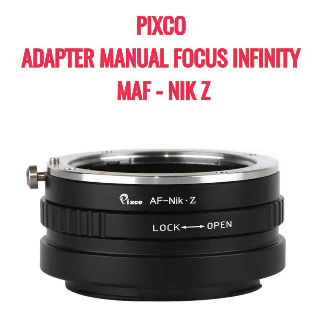 PIXCO Lens Adapter | MAF - NIKZ | Lensa Minolta MA AF Mount Lens to Body Camera Nikon Z mount z5 Z6 