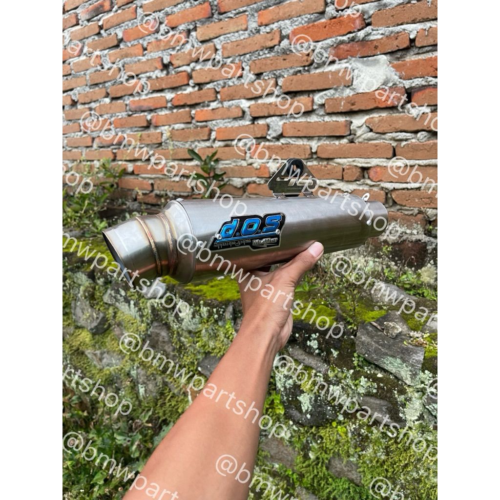 Slenser DOS Silincer DOS 25cm Jenong Kompetisi Bas Gahar Sarteng Inlet 50mm Free Per