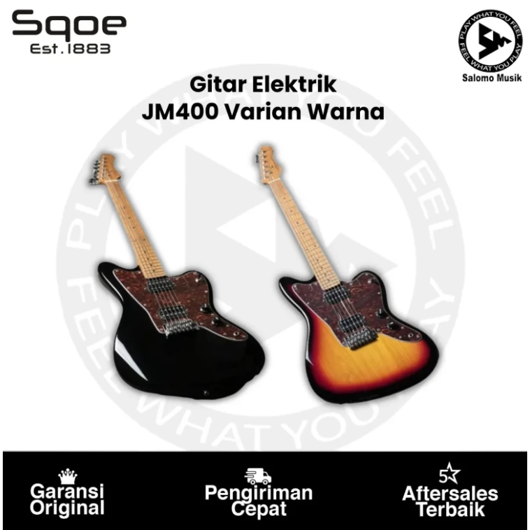 Gitar Elektrik SQOE JM400 Varian Warna Original