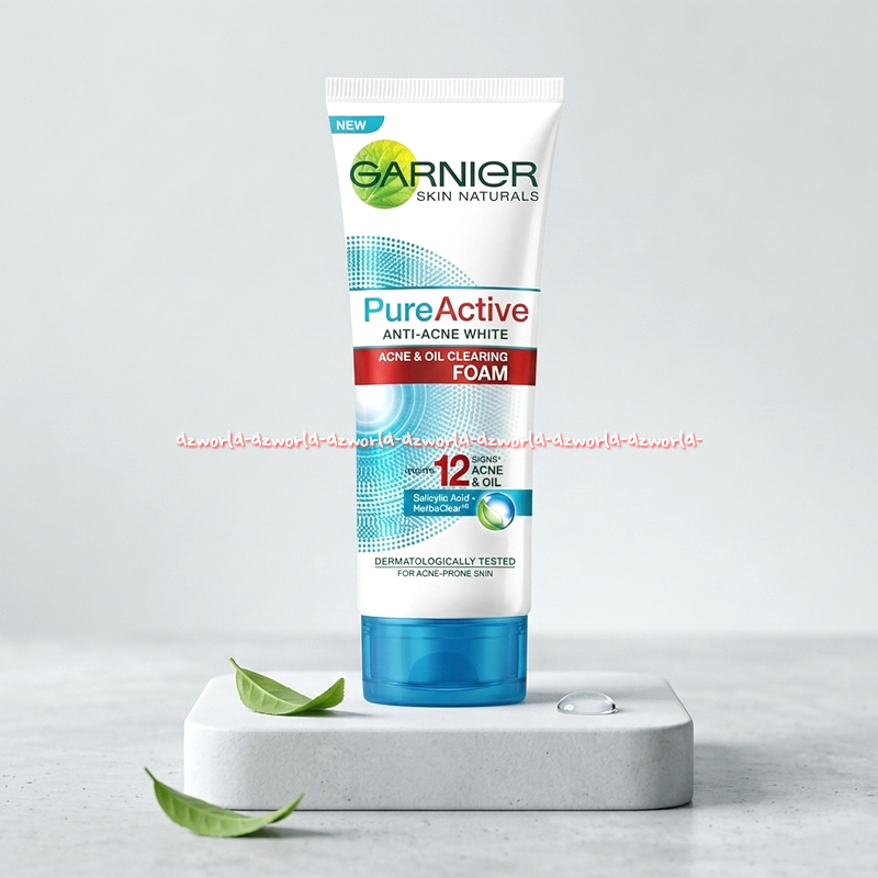Garnier Pure Active 100ml Foam Anti Acne Sabun Muka Anti Jerawat 100 ml Sabun Cuci Muka Jerawat & Mi