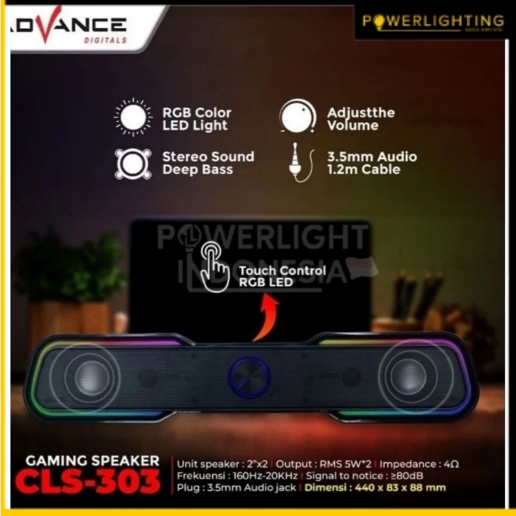 Speaker Gaming Soundbar CLS-303 Advance