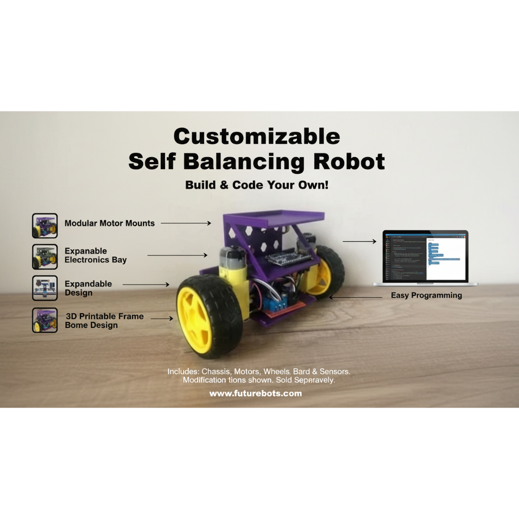 Customizable Self Balancing Arduino Robot (Body Only)
