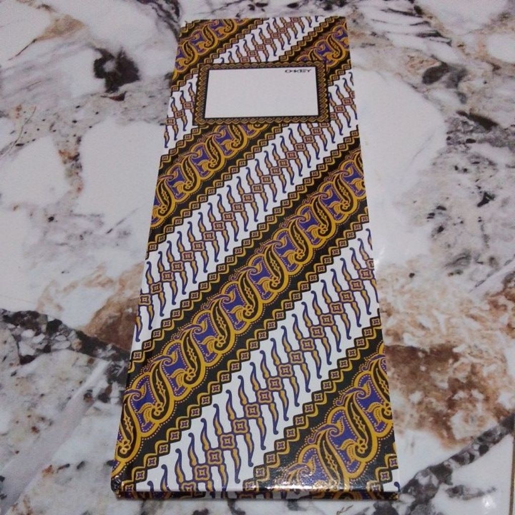 Buku Ekspedisi Buku Catatan Panjang OKEY 100 Lembar Hard Cover Batik