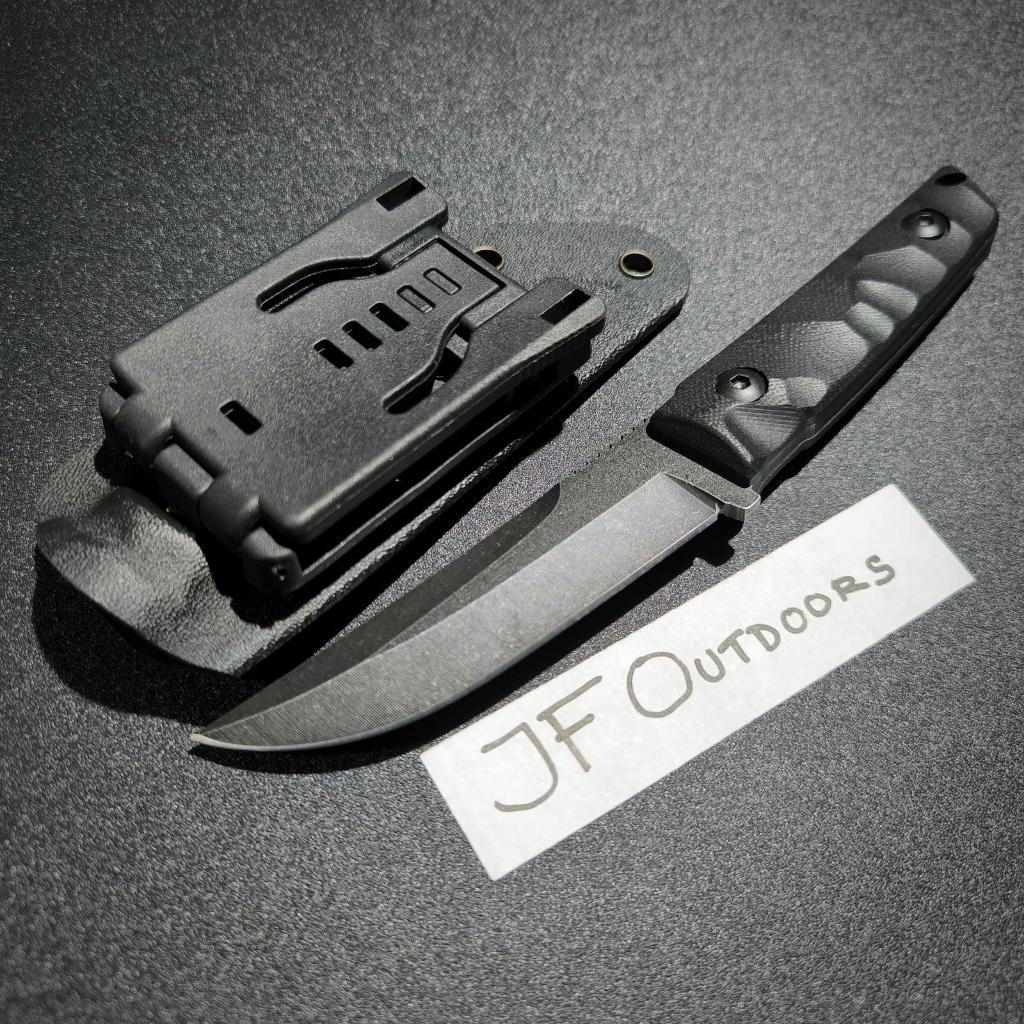 Pisau EDC Outdoor Camping Compact Kwaiken Fixed Blade With Sheath