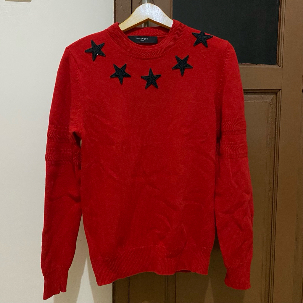 Givenchy Star Knitted Sweater Authentic 100%  (14f 7506 502)