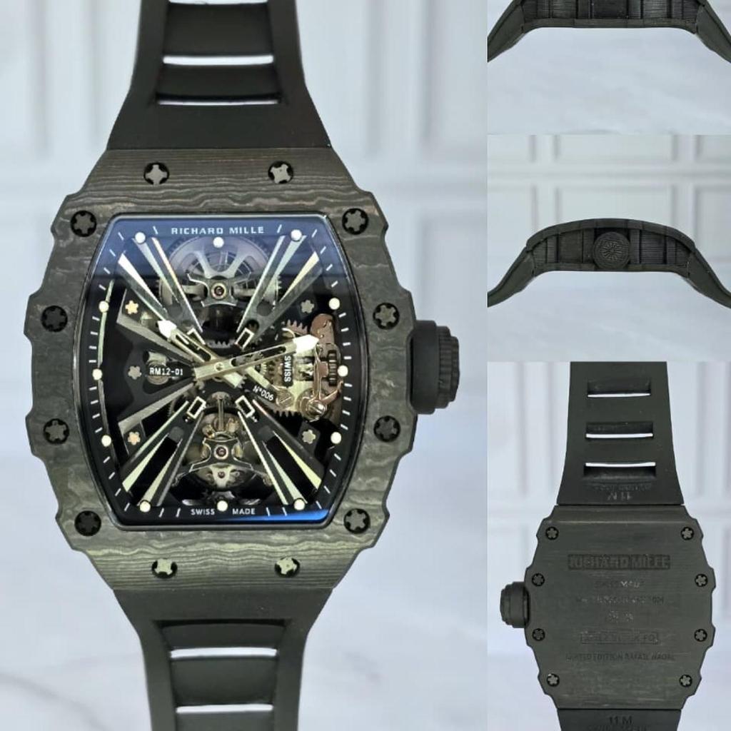 Richard Mille RM12-01 Tourbillon Swiss Automatic Movement Black Dial