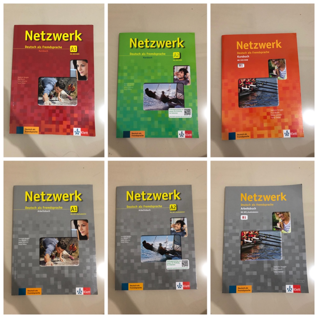 Preloved ORIGINAL Netzwerk Deutsch als Fremdsprache + DVD A1 A2 B1 (Buku Pelajaran Bahasa Jerman - K