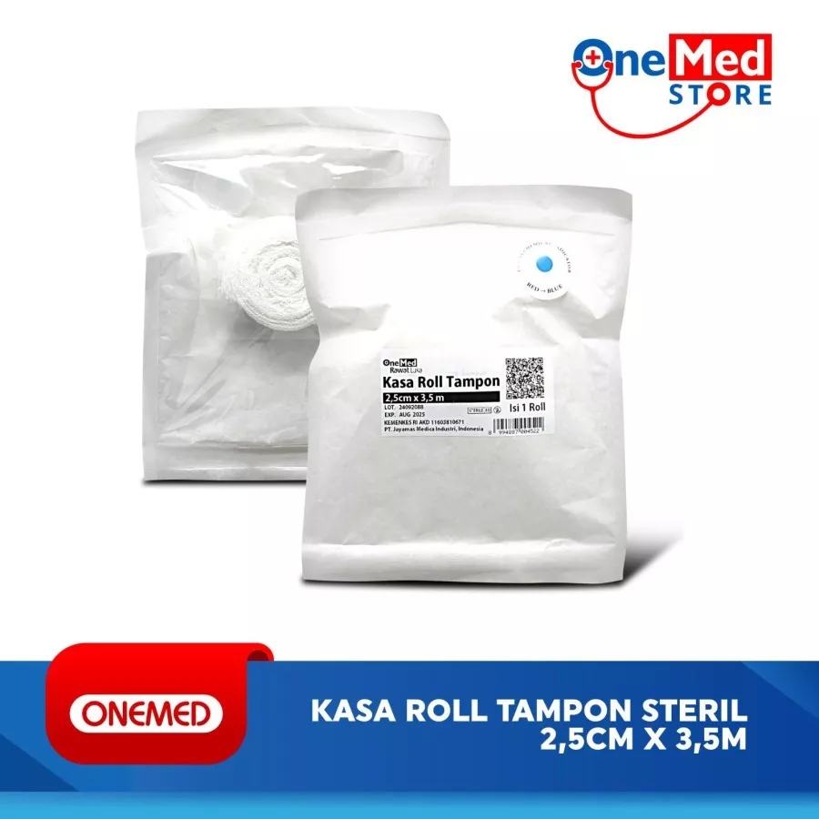 Kasa Roll Tampon Steril 2.5 cm x 3.5 m Onemed