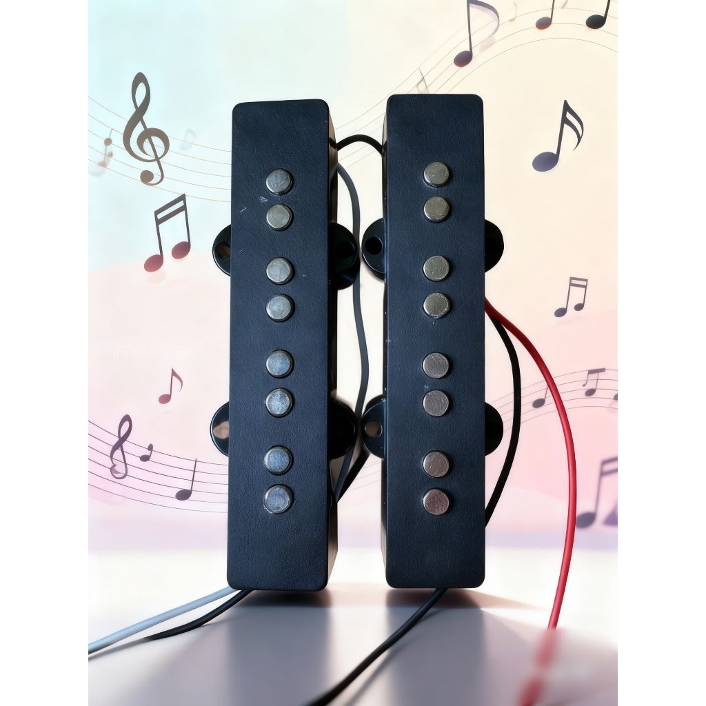 Pickup Bass Jazz 4 String Spul Neck Bridge untuk Gitar Bass Berkualitas Tinggi