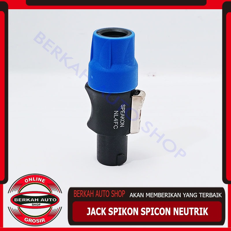 Jack Spikon Spicon NEUTRIK hitam original - jack speaker bagus