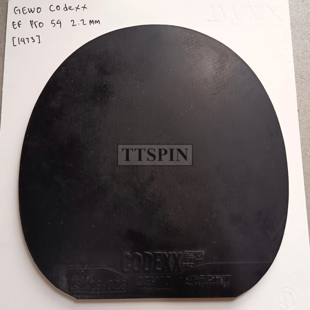 GEWO Codexx EF Pro 54 - Karet Tenis Meja Pingpong Bet Bat Gewo Codexx 54 Rubber Table Tennis Secondh