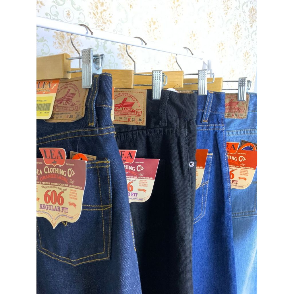 Celana Jeans Jins Jumbo Pria Lea 606 Big Size | Celana Denim Pria Ukuran Besar 37 38 39 40 41 42 43 