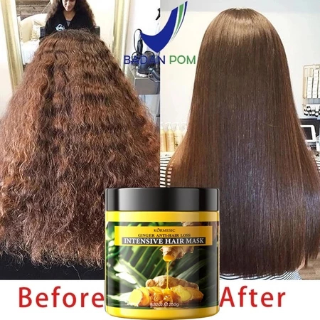KORMESIC ORI Ginger Hair Mask Masker Rambut Jahe Masker Rambut Keratin 500g Smoothing Pelurus Rambut