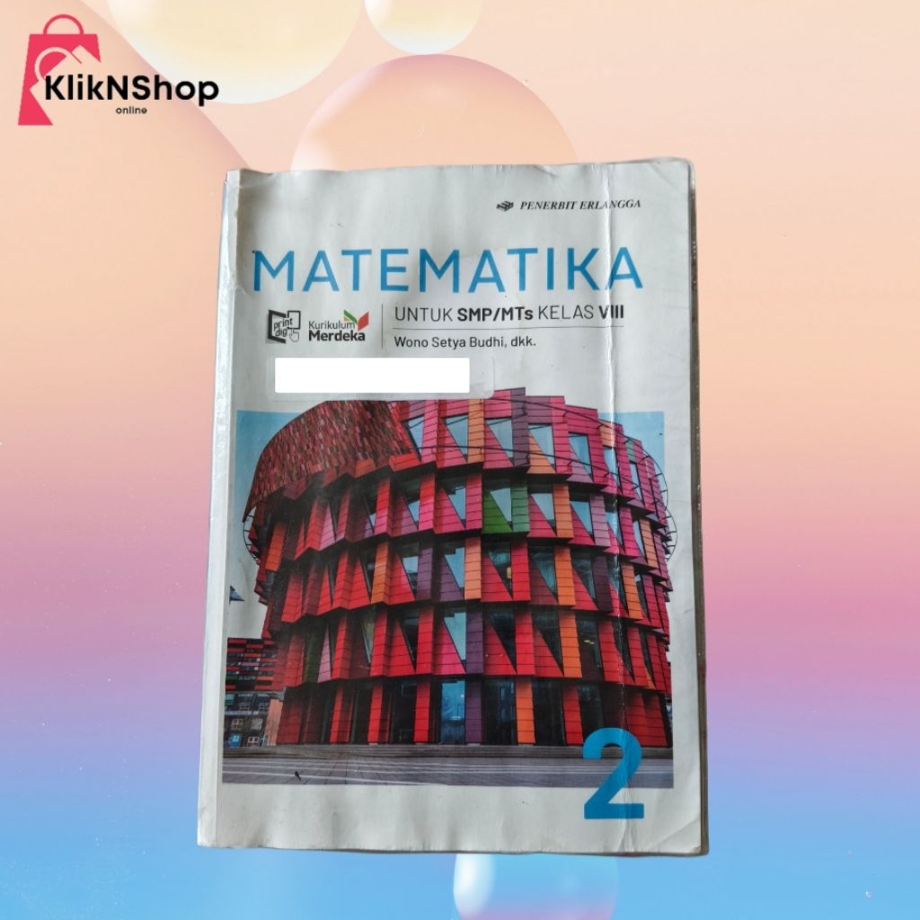 Preloved - Matematika SMP Kelas VIII Erlangga - Kurikulum Merdeka