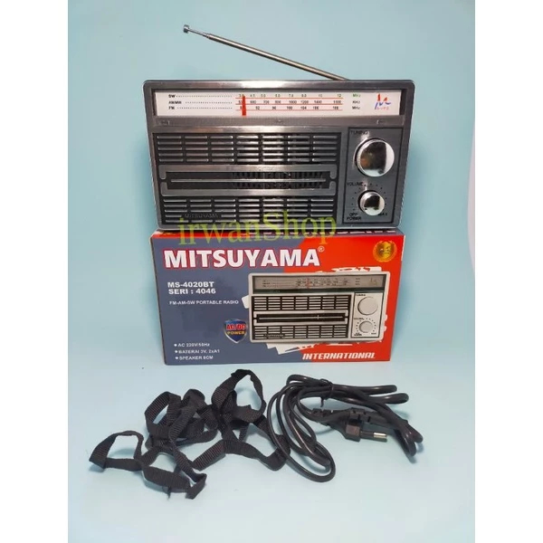 RADIO MITSUYAMA MS 4046 / MS 4020 BT AC/DC RADIO JADUL MS 4020 BT