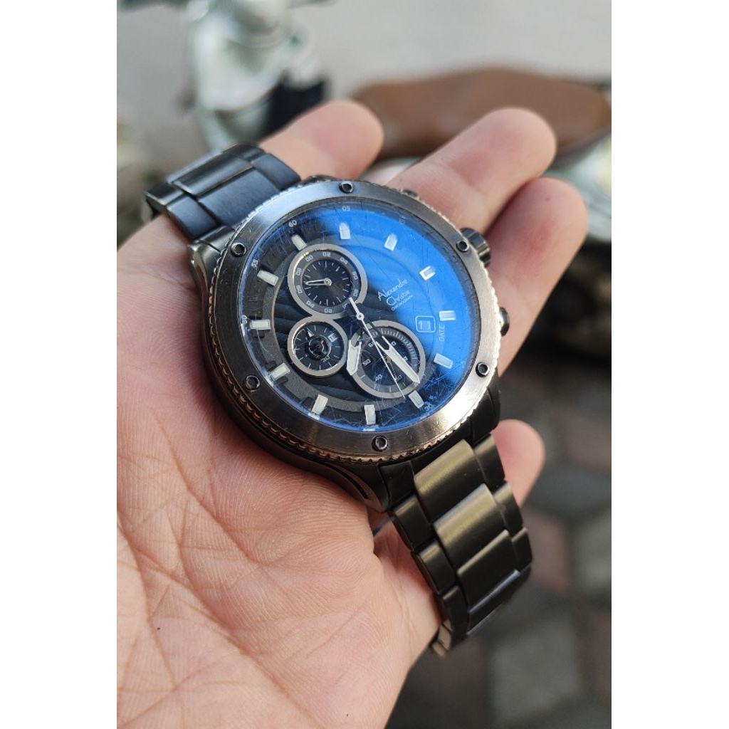 jam tangan original Alexandre Christie pria second bekas preloved