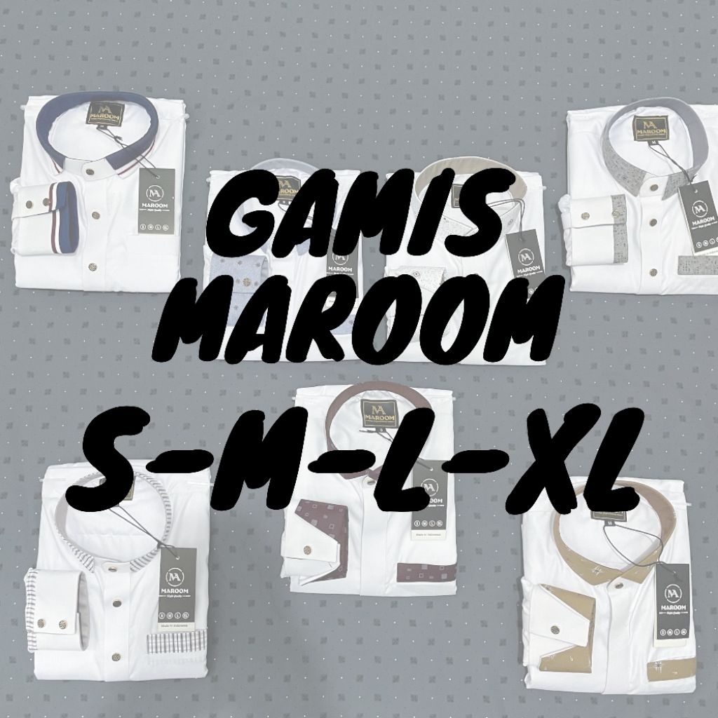 Gamis Maroom / Gamis Dewasa / Gamis Pria / Gamis Remaja / Gamis putih / Busana Muslim / Jubah