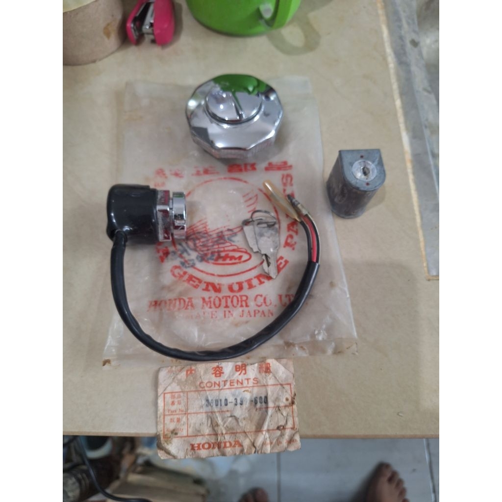 keyset kunci kontak set honda cg110 cg125 original nos