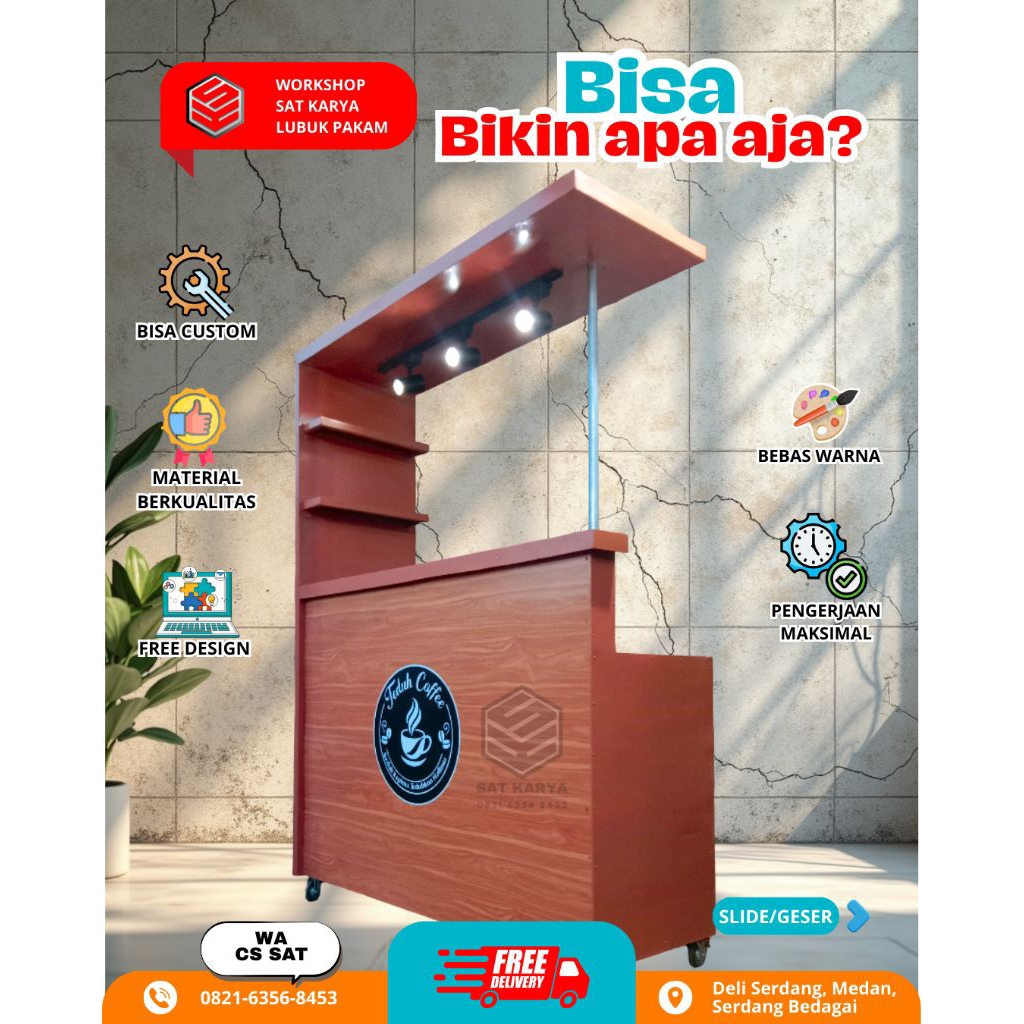 Mini Bar/Meja Jualan/Meja Usaha/Stand Booth/Booth