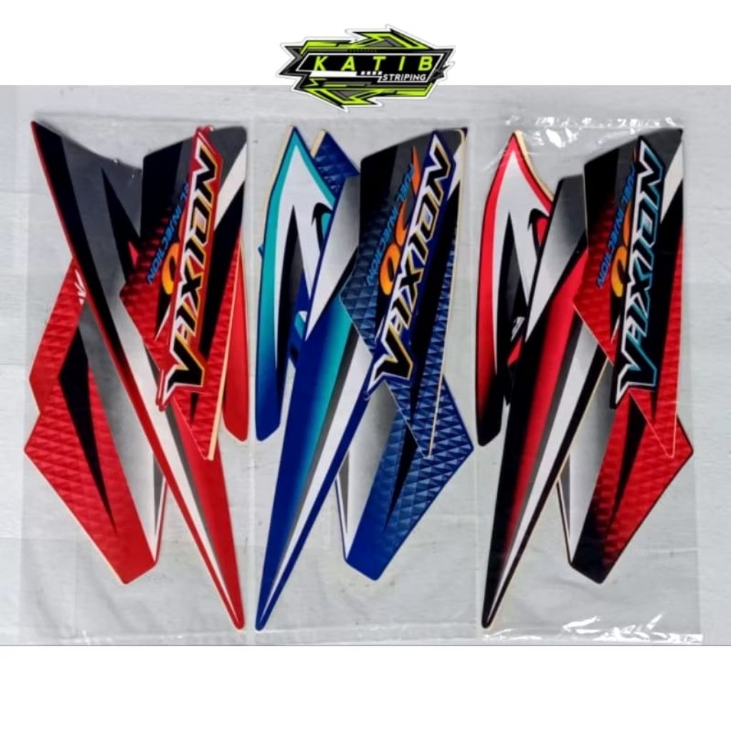STRIPING VIXION OLD 2007 LENGKAP FULLSET ORIGINAL LOOK - STIKER VIXION OLD 2007 LENGKAP FULL BODY