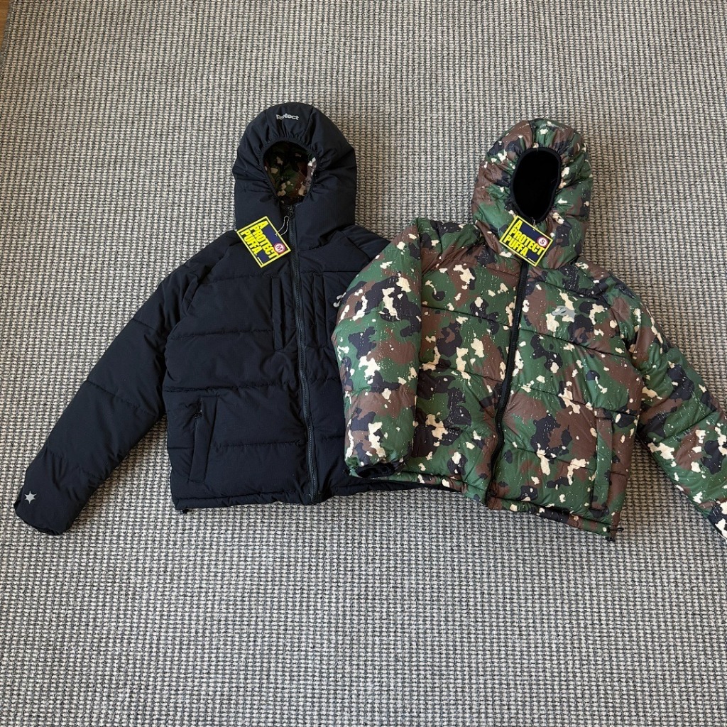 A PROTECT LONDON (@protect.ldn) - CAMO REVERSO PUFFA - Reversible Puffer Jacket