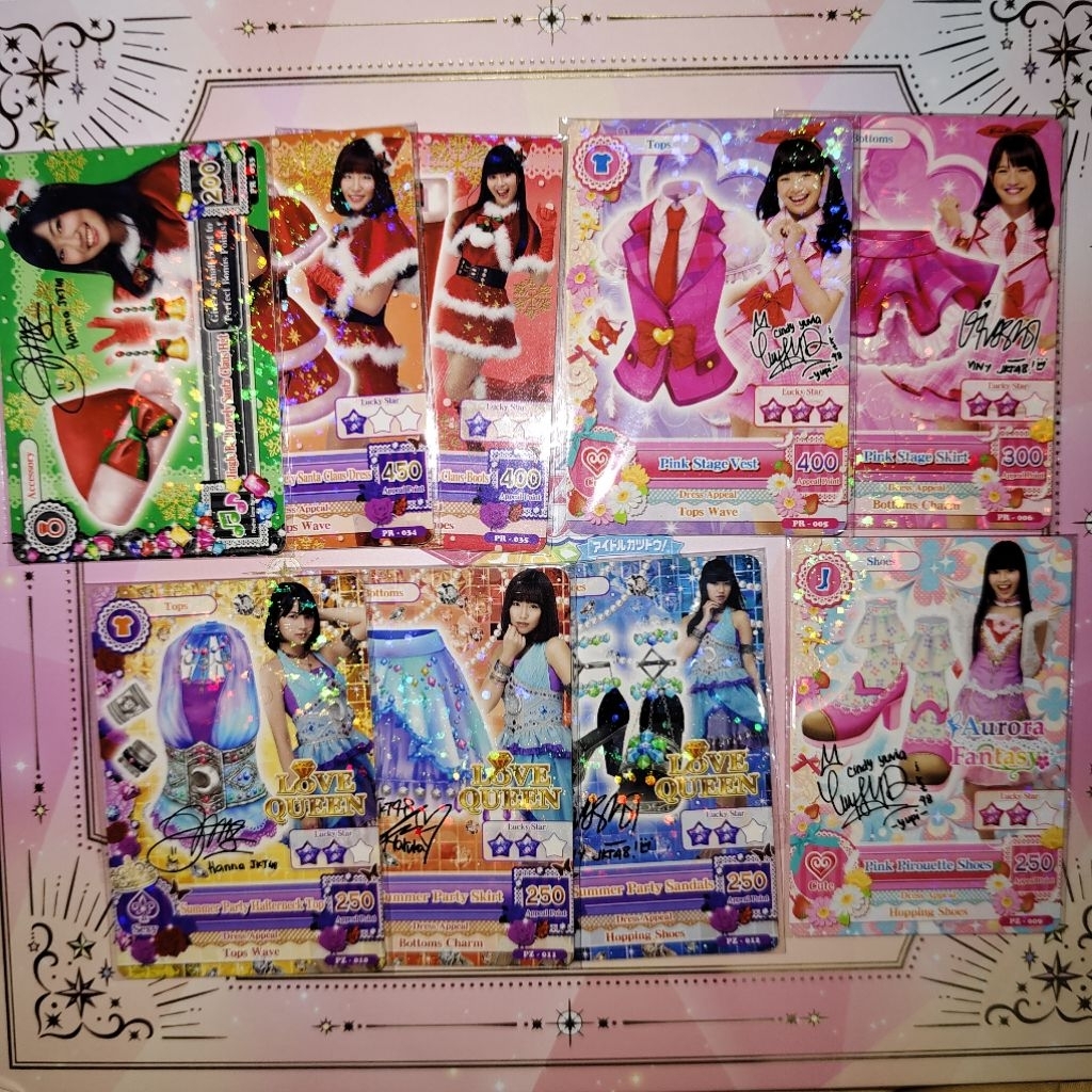 Aikatsu JKT48 Collaboration Cards Official Viny Cindy Yupi Hanna Set Satuan