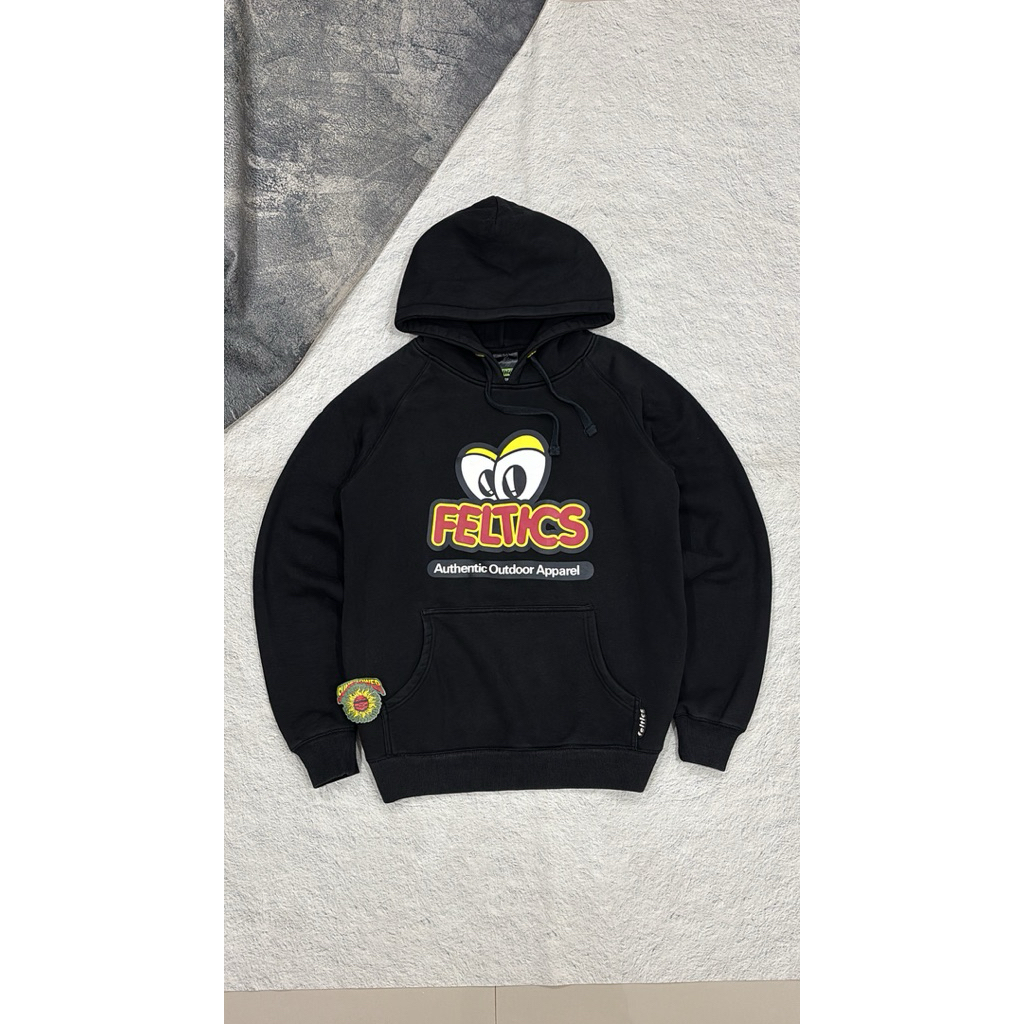 feltics eyes hoodie black