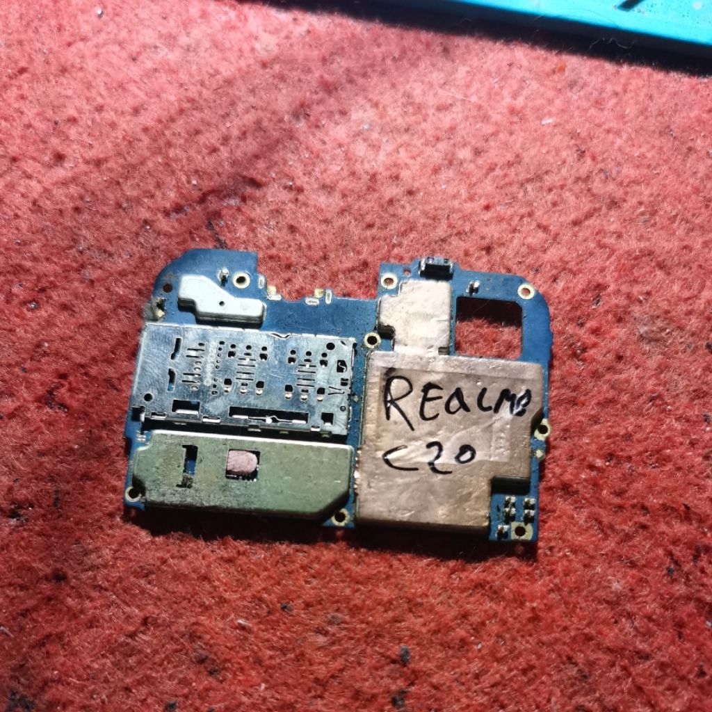 mesin realme c20 mesin untuk bahan bukan normal ic cpu emmc ada.