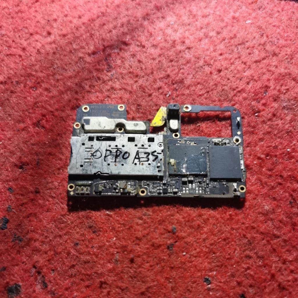 mesin oppo a3s mesin untuk bahan bukan normal ic cpu emmc ada.