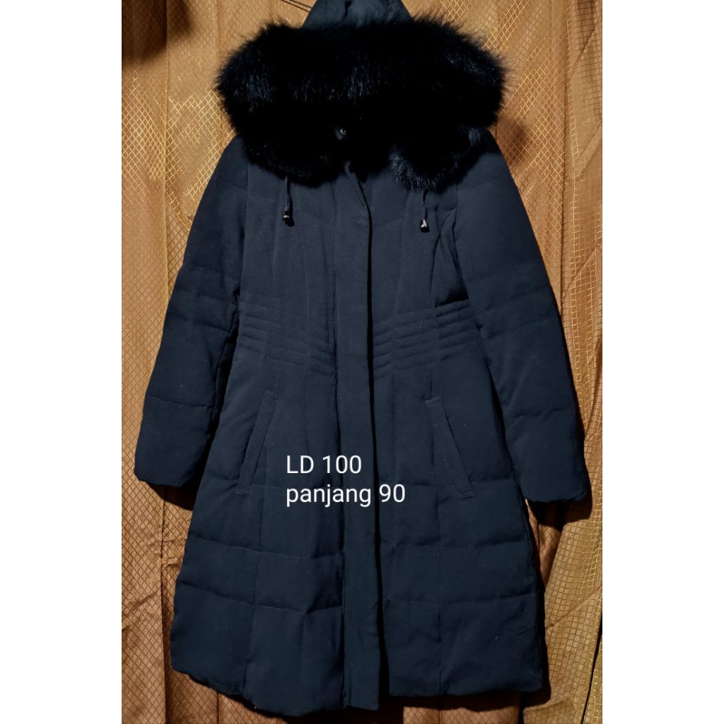 jaket bulu angsa hitam jaket bulu angsa slimfit wanita jaket gelembung bulu angsa slimfit panjang hi