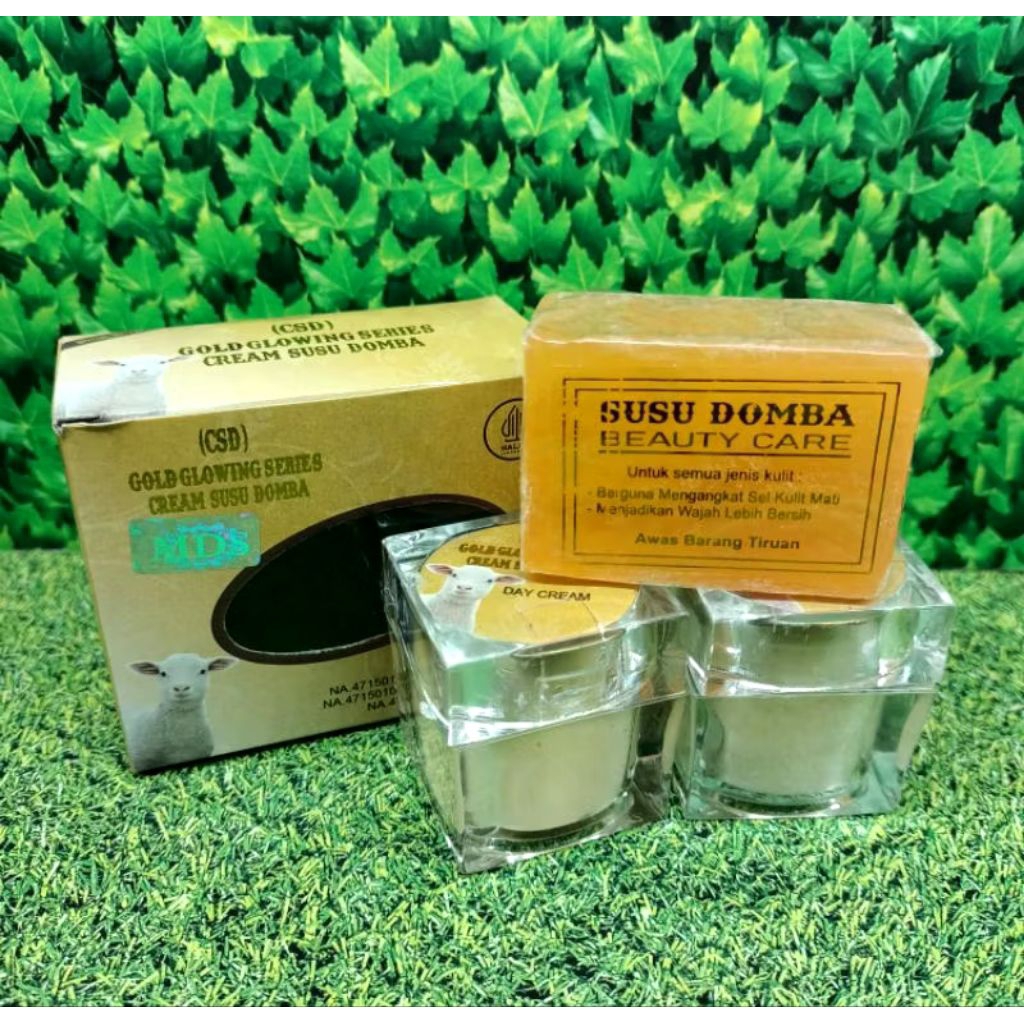 Paket Cream Susu Domba CSD MDS GOLD 15 Gr Glowing Series
