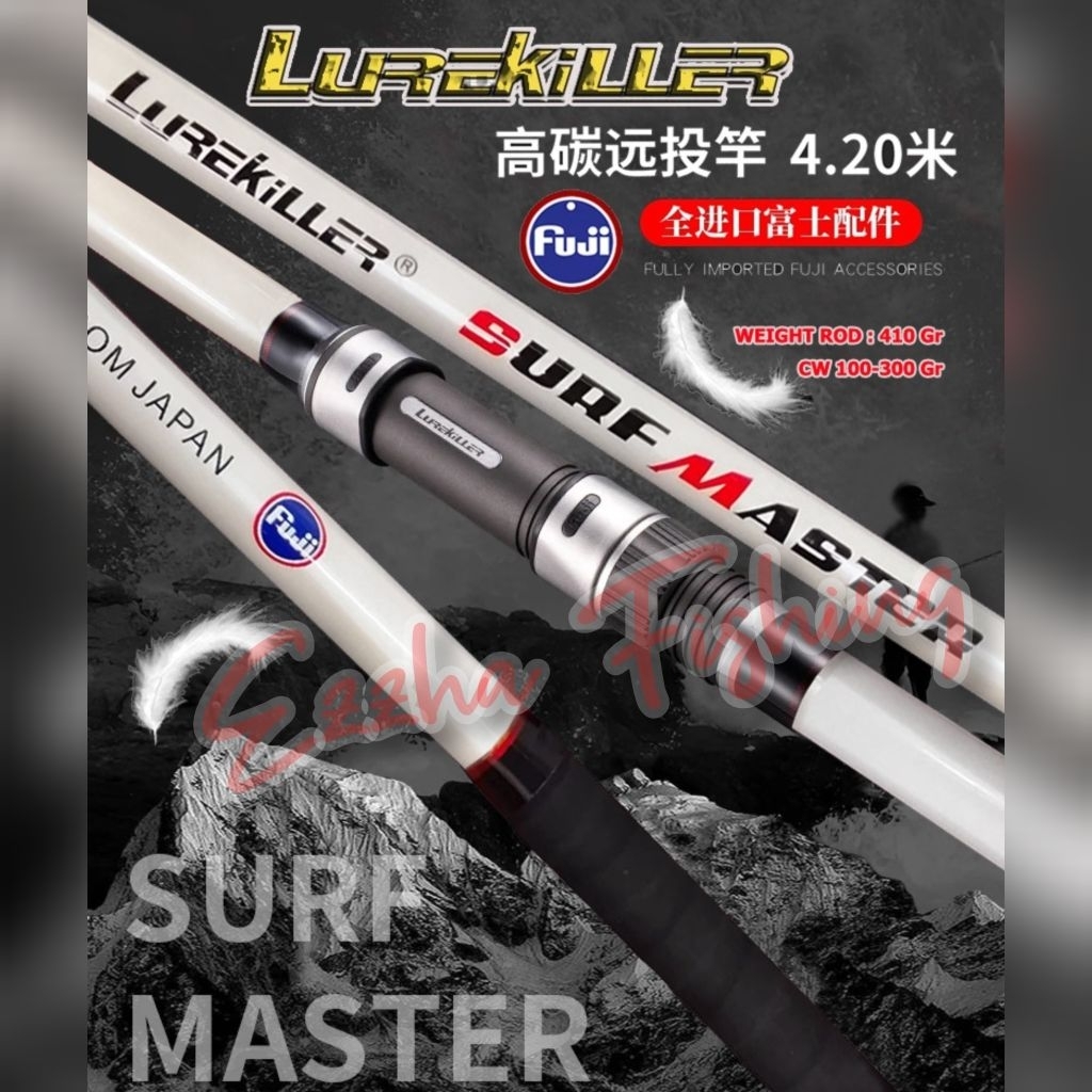 NEW Arrival Lurekiller Surf Master 420 BX II CW.100-300 II Slim Body rod ll Weight Rod 410 Gr