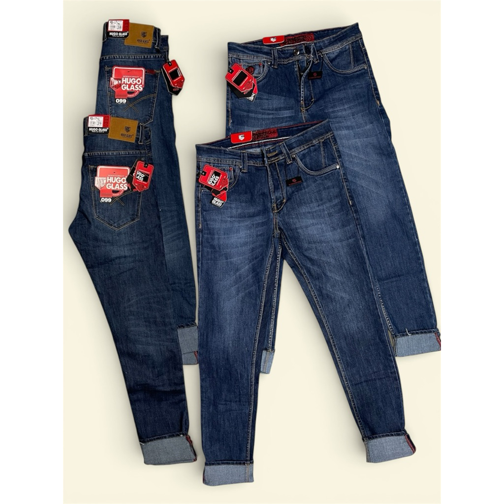 celana panjang jeans premium original brand HUGO GLASS