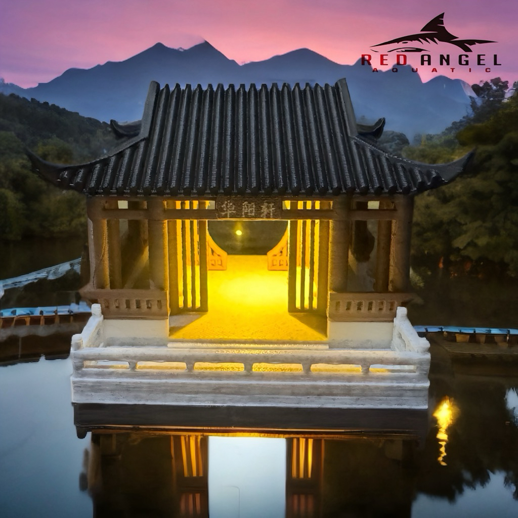 MINIATUR RUMAH BERLAMPU MEWAH SUPER REALISTIC DIORAMA AQUARIUM AQUASCPE PALUDARIUM