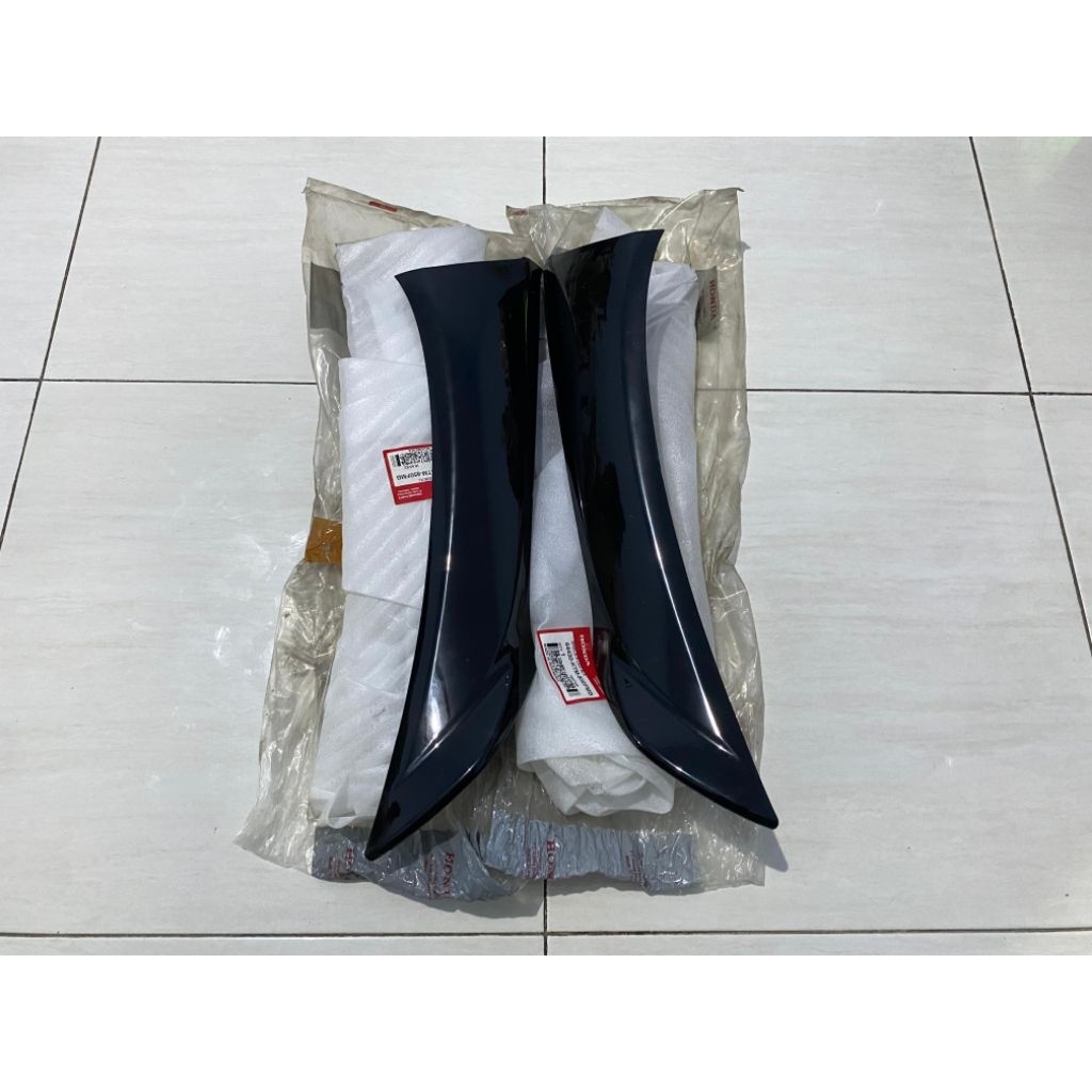 Legshield sayap luar supra x 125 old lama hitam original baru ahm