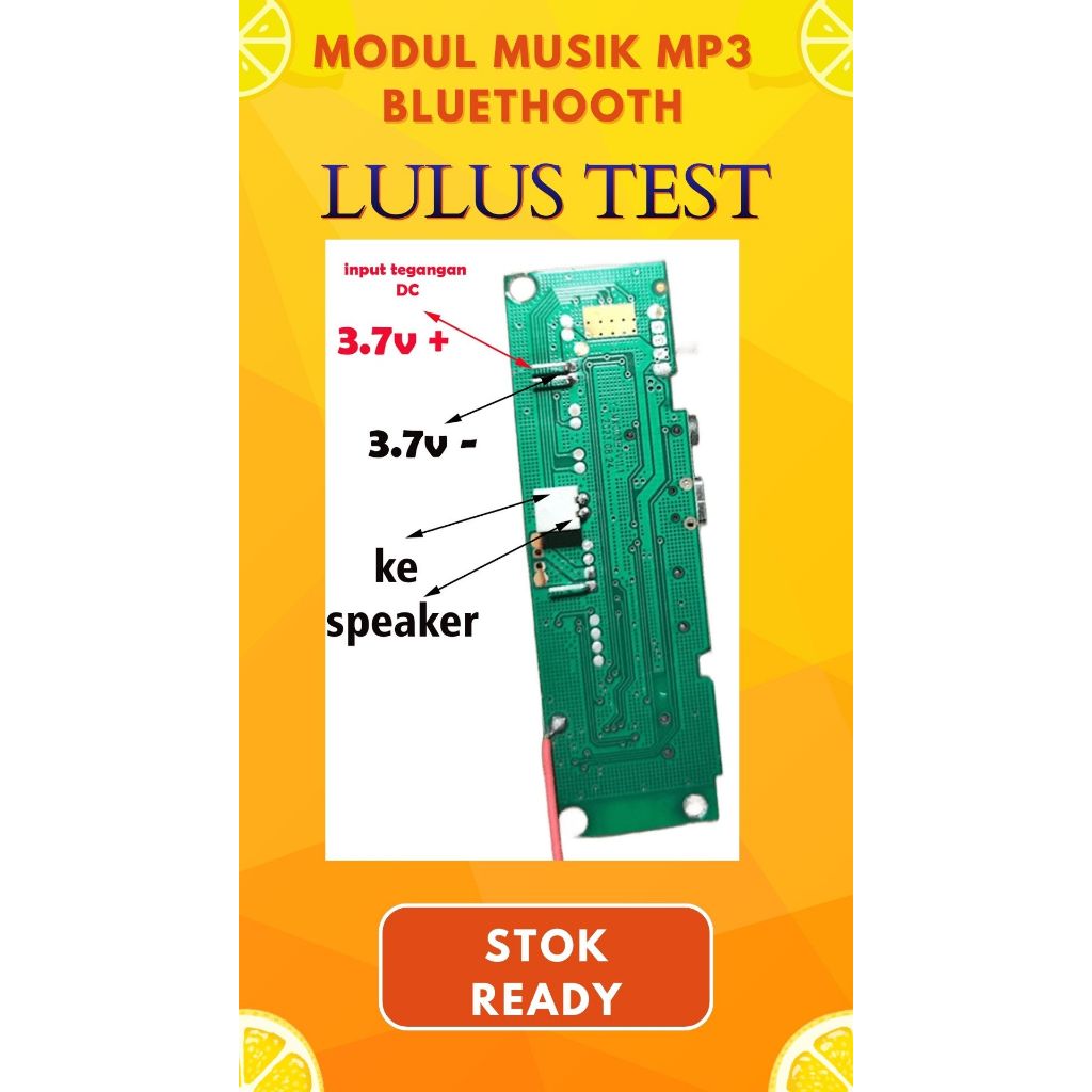 modul box musik mp3 bluetooth lulus test uji