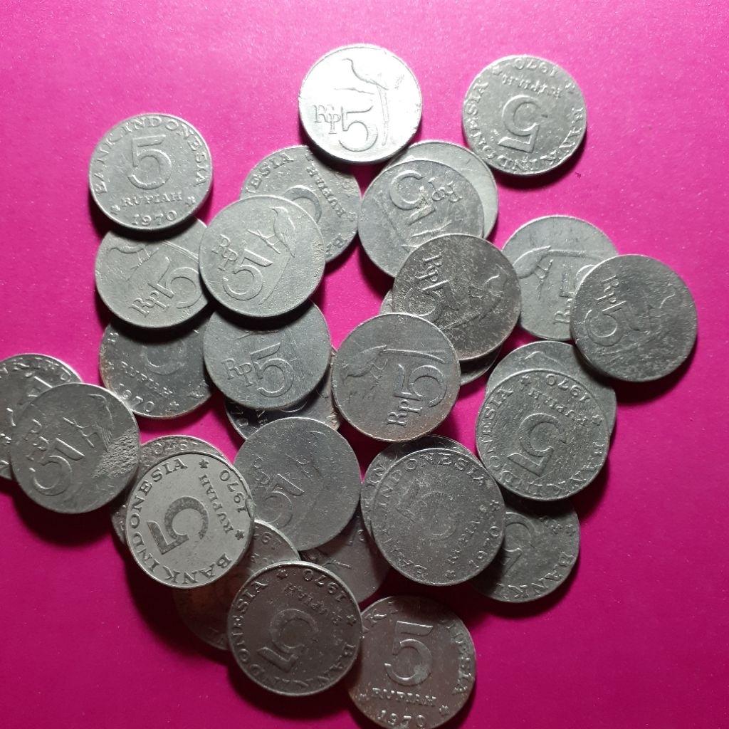 uang koin 5 rupiah burung