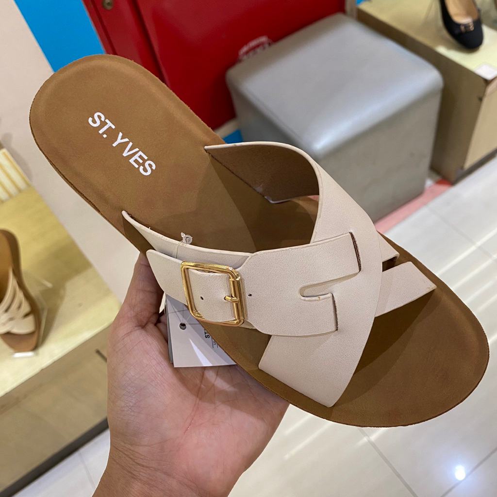 ST YVES SANDAL WANITA WEDGES SOL EMPUK HAK SEDANG ORIGINAL MATAHARI