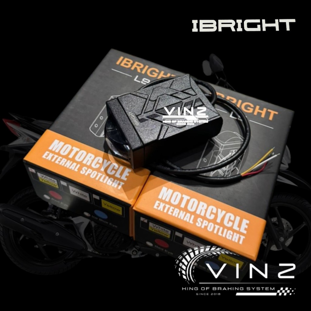 Lampu Tembak I-Bright L9 Universal // Lampu Tembak Motor Mobil Slim L9 IBRIGHT Type L9 Original By I