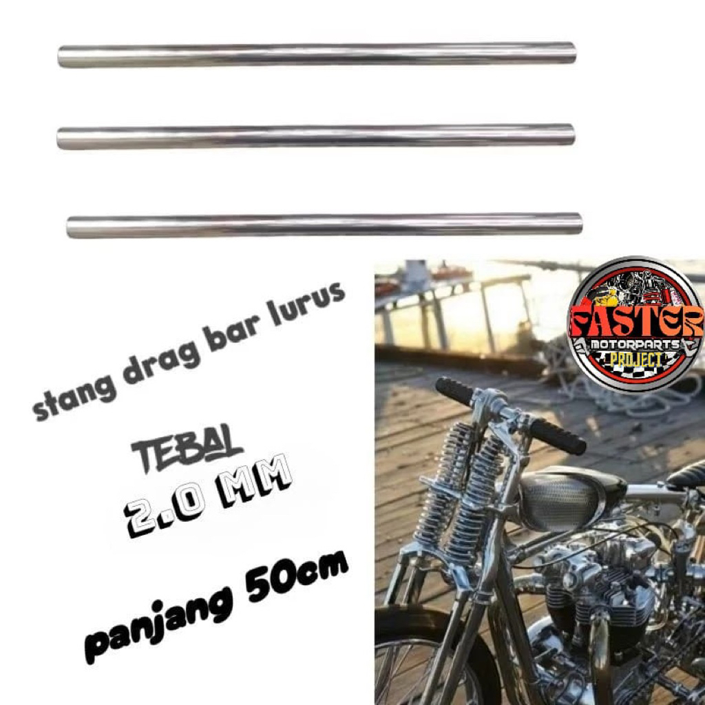 stang custom chooper bober drag bar lurus