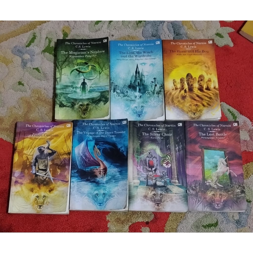Novel Narnia by C.S. Lewis sepaket 7buku fullset 100%ORI preloved koleksi pribadi