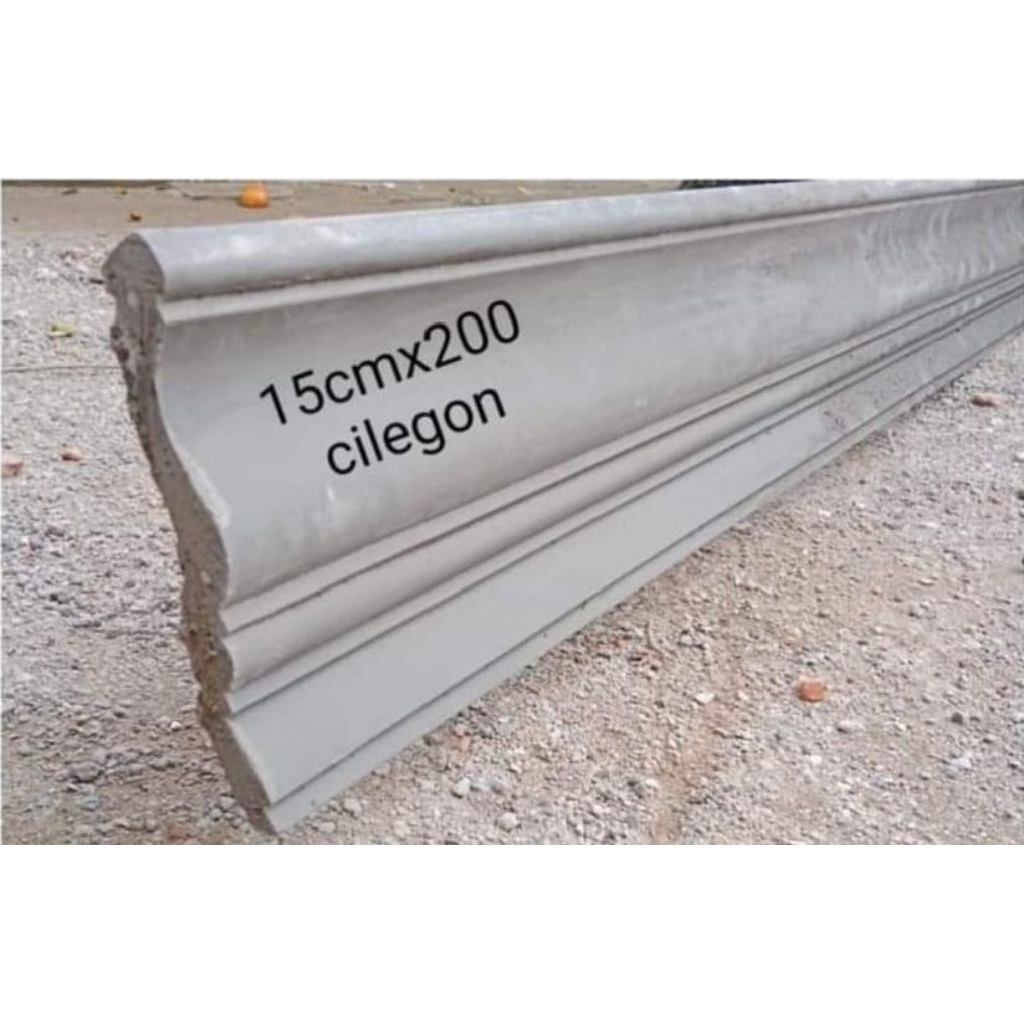Lisplang Beton Serut 15x200cm | Lisplang Rumah Minimalis