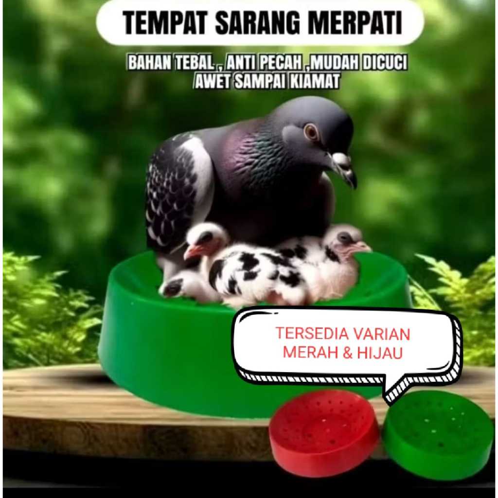 SARANG BURUNG PLASTIK MERPATI FIBER PLASTIK ANTI PECAH WADAH TELUR MENGERAM
