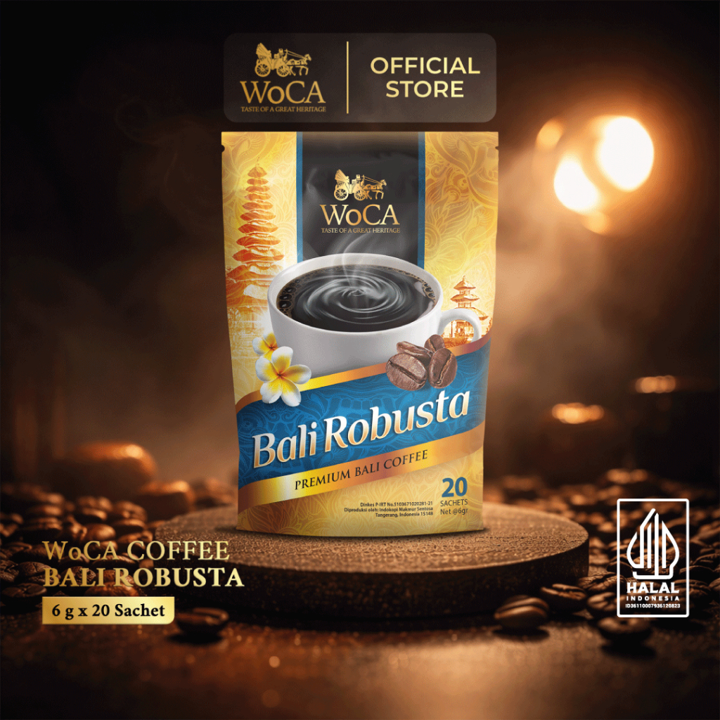 WoCA Kopi Bubuk Bali Robusta 20 Sachets