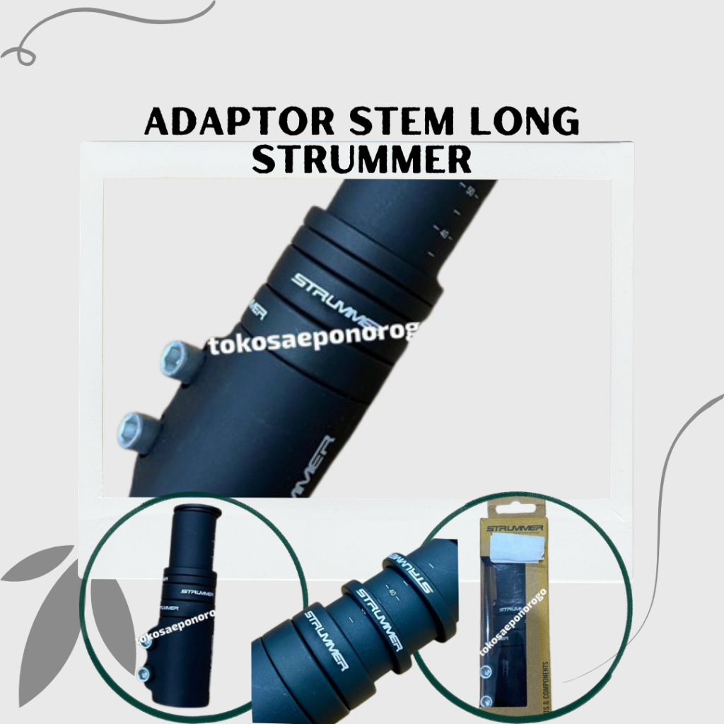 ADAPTOR STEM LONG STRUMMER STEM EXTENDER SEPEDA PENINGGI STEM FORK MTB BMX