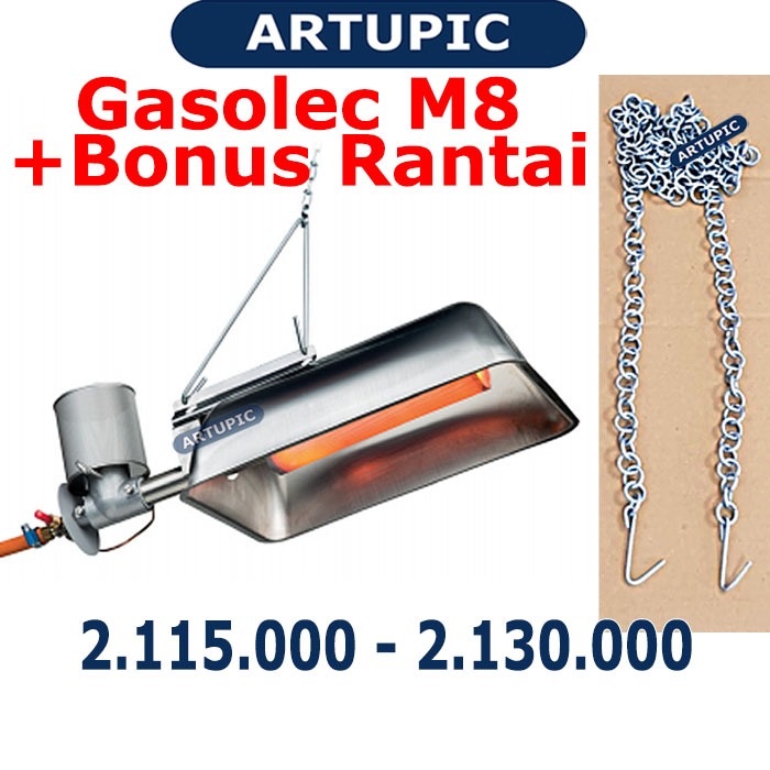 Gasolec M8 Pemanas Kandang Ayam Infrared Gas Brooder Heater Kualitas Diatas rikte medion emstar igm