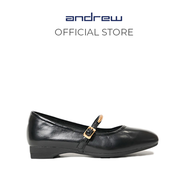 Sepatu Flat Wanita Andrew Shoes Jezelle Black