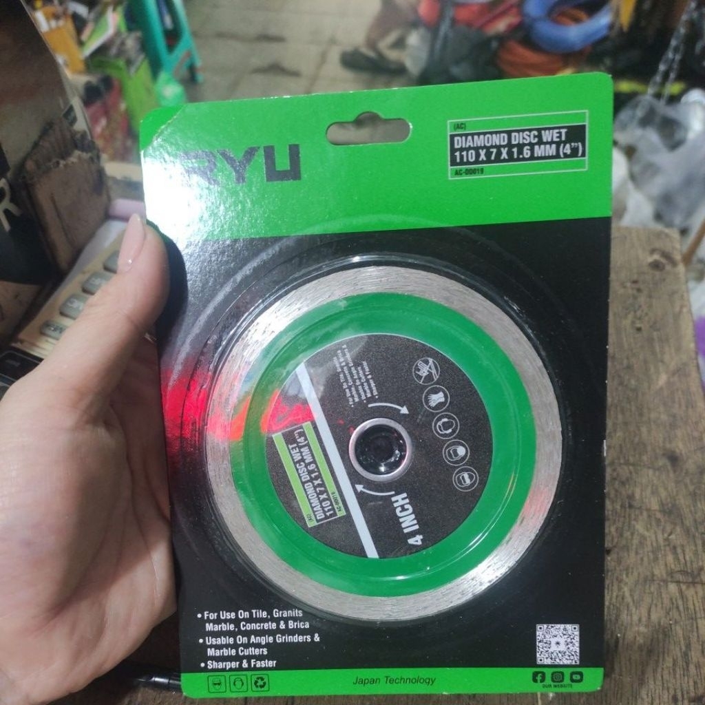mata potong keramik Ryu ( basah) / mata potong ryu 4in potong keramik / diamond wheel ryu