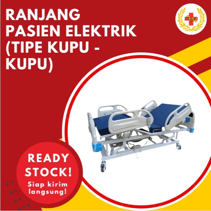 Ranjang Pasien Elektrik 3 Crank Ranjang Rumah Sakit Elektrik Tipe Kupu Kupu