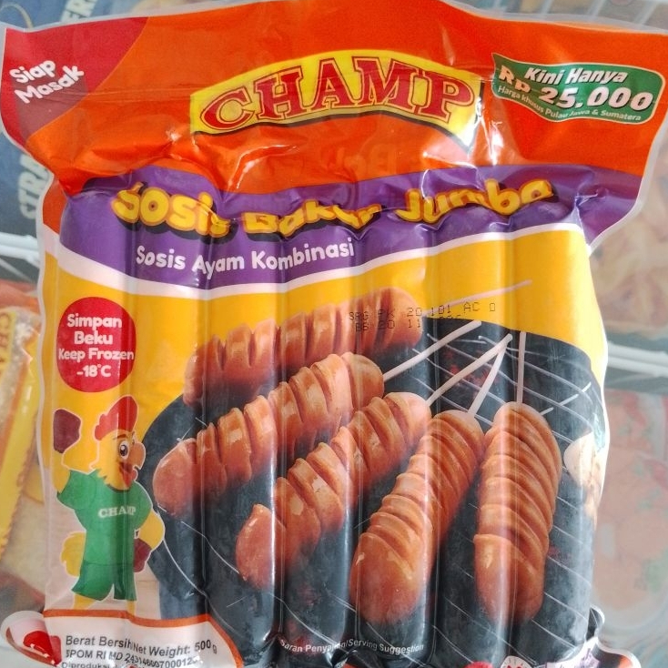 CHAMP SOSIS BAKAR AYAM 500GR